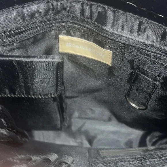 Naturalizer Black Laptop Bag Sleek Minimalist Design - Picture 7 of 16